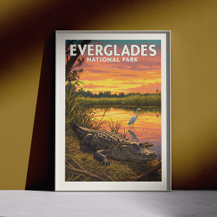 Vintage Everglades nationalpark Poster