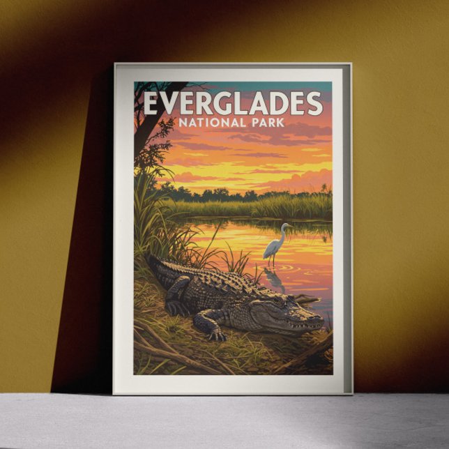Vintage Everglades nationalpark Poster (Skapare uppladdad)