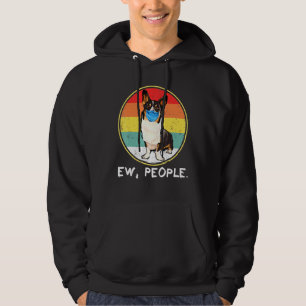 Vintage Ew Människor Cardigan Welsh Corgi Hund Ikl Hoodie