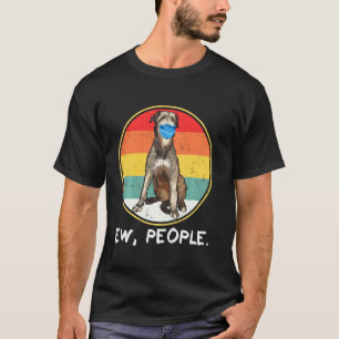 Vintage Ew People Irish Wolfhound Hund Wearing Ans T Shirt