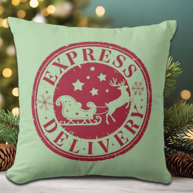 Vintage Express-leverans från Jultomten Kudde (Skapare uppladdad)