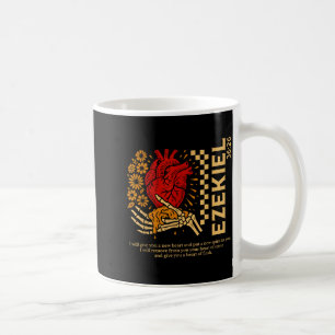 Vintage Ezekiel 36-26 Köttets hjärta Bibelvers C Kaffemugg