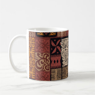 Vintage Fabric Patchwork Kaffemugg