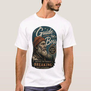 Vintage Faderfigur Grafisk Design Inte En Boss Gui T Shirt