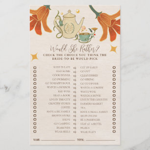 Vintage Faecore Blommigt Tea Möhippa Game