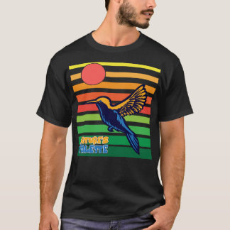 Vintage Fågelillustration Kolibri Konst T Shirt