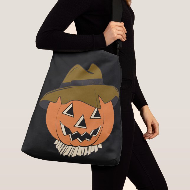 Vintage Fågelskrämma - korsblock Axelväska (Närbild)