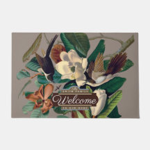Vintage Fåglar med Magnolia Anpassade Door Mat