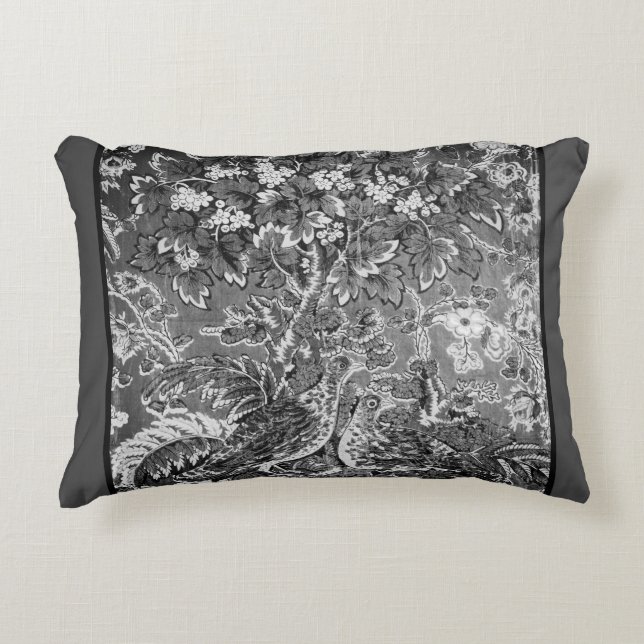 Vintage Fåglar Prydnadskudde (Framsidan)