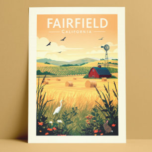 Vintage Fairfield California Vykort