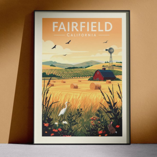 Vintage Fairfield Kalifornien Poster (Skapare uppladdad)