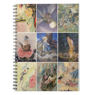 Vintage Fairy Art Illustrations Anteckningsbok