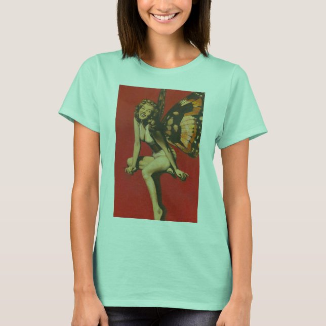 Vintage Fairy Camouflage T-shirt (Framsida)