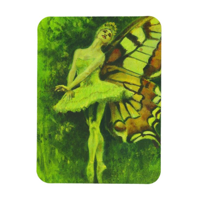 Vintage Fairy Dancer Flexible Magnet (Vertikal)