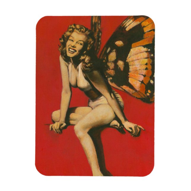 Vintage Fairy Flexible Magnet (Vertikal)