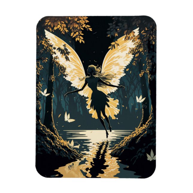 Vintage Fairy Magnet (Vertikal)