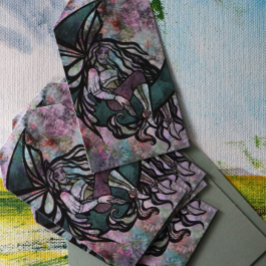 Vintage Fairy måne guddess Presentetikett