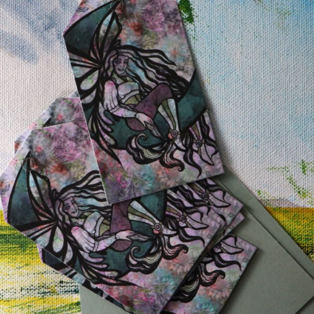 Vintage Fairy måne guddess Presentetikett (Skapare uppladdad)