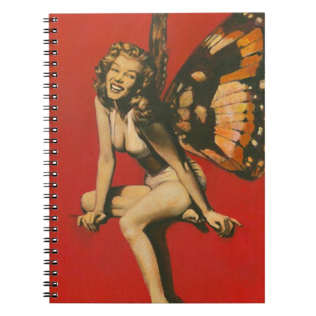Vintage Fairy Note Bok Anteckningsbok (Framsidan)