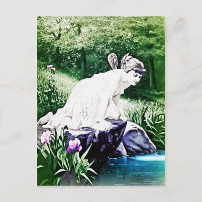 Vintage Fairy Postcard Vykort (Framsida)