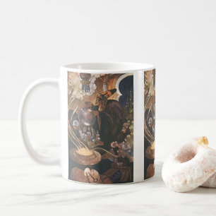 Vintage Fairy Tale, Aladdin och Magic Lamp Kaffemugg