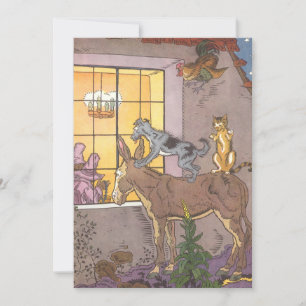 Vintage Fairy Tale, Bremen Town Musician, Hauman