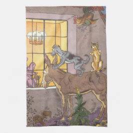 Vintage Fairy Tale, Bremen Town Musician, Hauman Kökshandduk