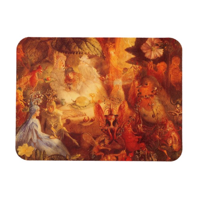 Vintage Fairy Tale Captive Robin av Fitzgerald Magnet (Horisontell)