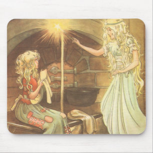 Vintage Fairy Tale, Cinderella och Fairy Godmor Musmatta
