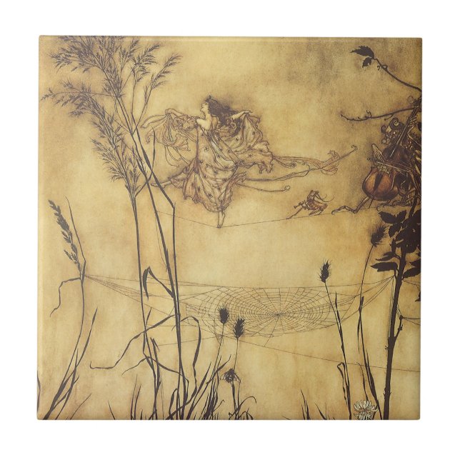 Vintage Fairy Tale, Fairy's Tightrope by Rackham Kakelplatta (Framsidan)