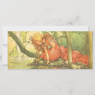 Vintage Fairy Tale, Frog Prince Princess av Pond
