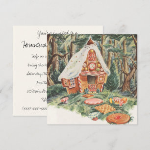 Vintage Fairy Tale, Funny Houseuppvärmning Inbjudningar