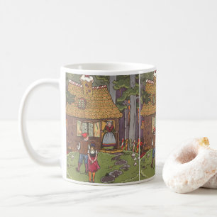 Vintage Fairy Tale, Hansel och Gretel av Hauman Kaffemugg