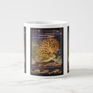 Vintage Fairy Tale, Little Sjöjungfru in Ocean Cor Jumbo Mugg