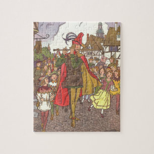 Vintage Fairy Tale Pied Piper of Hamelin av Hauman Pussel
