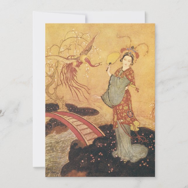 Vintage Fairy Tale Princess Badoura, Edmund Dulac (Framsida)