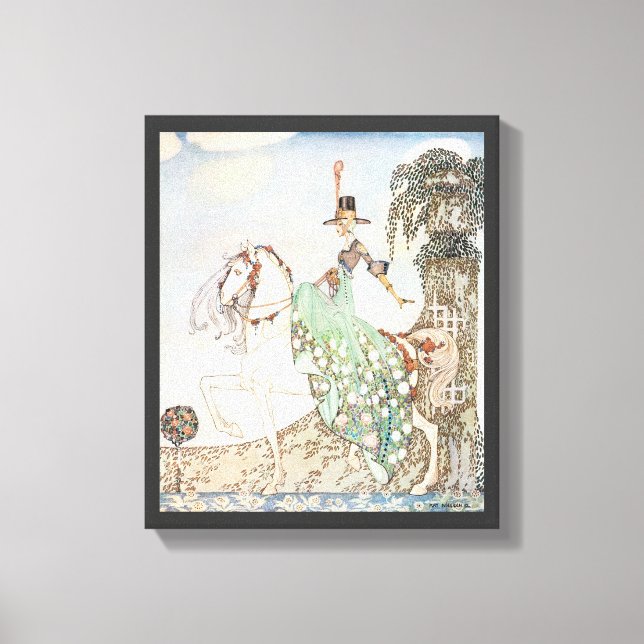 Vintage Fairy Tale, Princess Minette, Kay Nielsen Canvastryck (Framsida)
