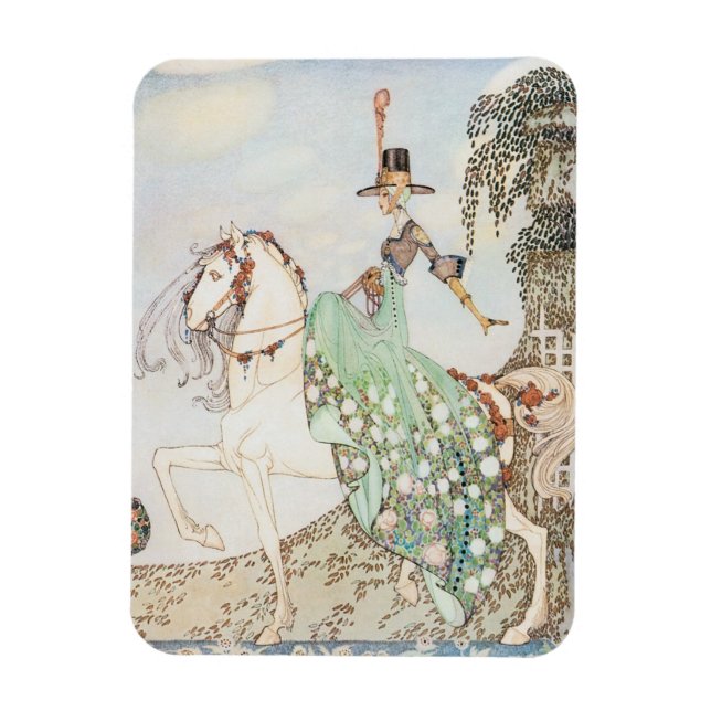 Vintage Fairy Tale, Princess Minette, Kay Nielsen Magnet (Vertikal)