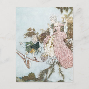 Vintage Fairy Tale Sleeping Beauty av Edmund Dulac Vykort