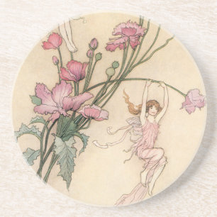 Vintage Fairy Tales, tre spritar fyllda med Joy Underlägg Sandsten