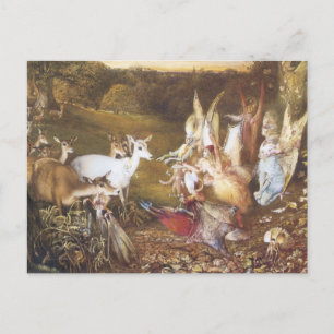Vintage Fairy the Enchanted Forest Vykort