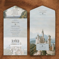 Vintage Fairytale Castle Rustic Forest Bröllop