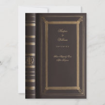 Vintage Fairytale storybook bröllopsinbjudan