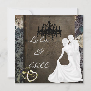 Vintage Fairytale Wedding AUTHENTIC AN Inbjudningar
