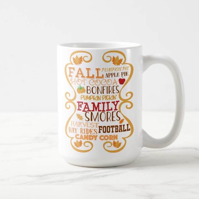 Vintage Fall Hay Ride Day Kaffemugg (Höger)