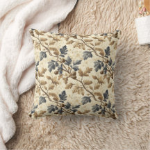 Vintage Fall Oak Löv | Elegant Blue och Guld