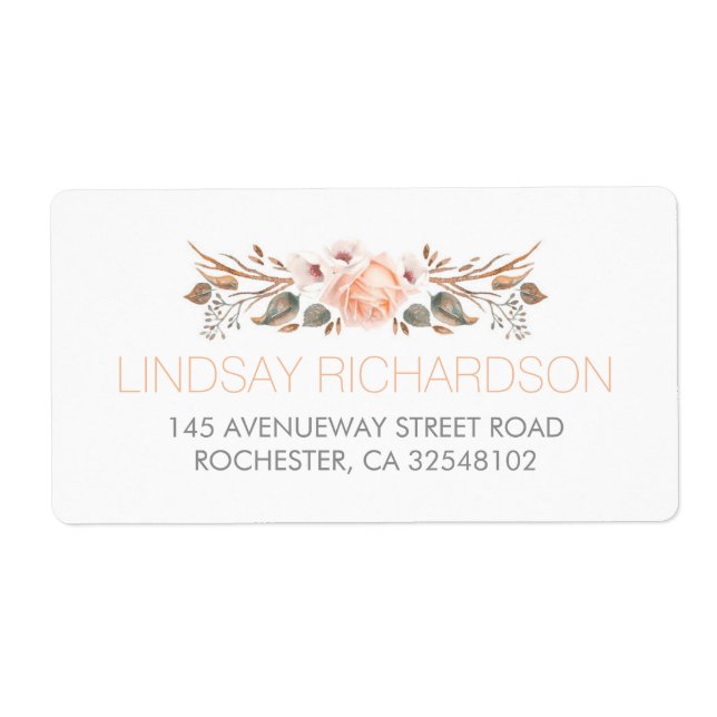 Vintage Fall Rustic Woodland Garden Wedding Fraktsedel (Framsidan)