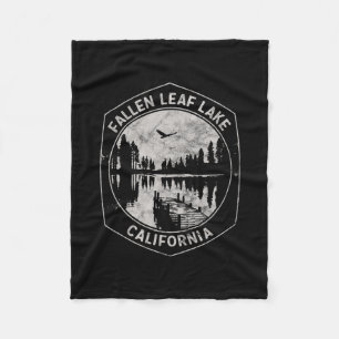 Vintage Fallen Leaf Lake Kalifornien Utomhus Semes Fleecefilt