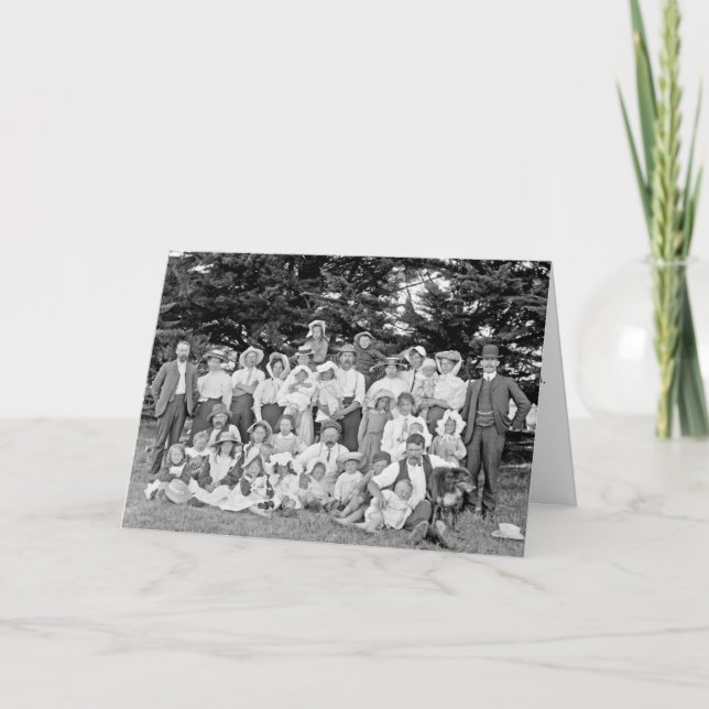 Vintage - Familjeåterförening Clowns Kort (Framsida)