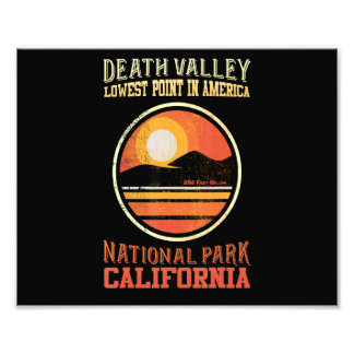 Vintage Familjesemester Resa Death Valley Vandring Fototryck
